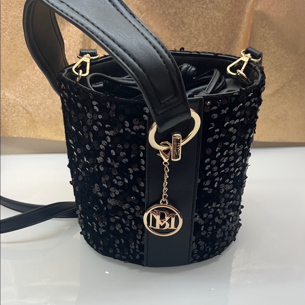 Badgley Mishka Sequin Bucket Crossbody Bag - Picture 7 of 7